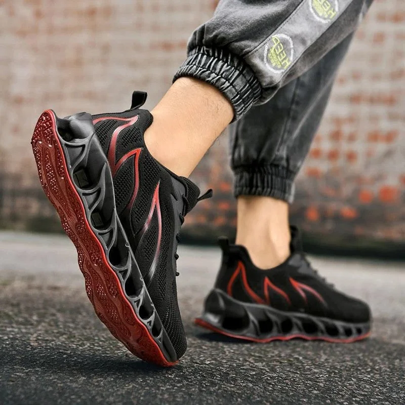 Supportive men's orthopedic shoes for plantar fasciitis & heel spurs, offering foot pain relief during walking & running.