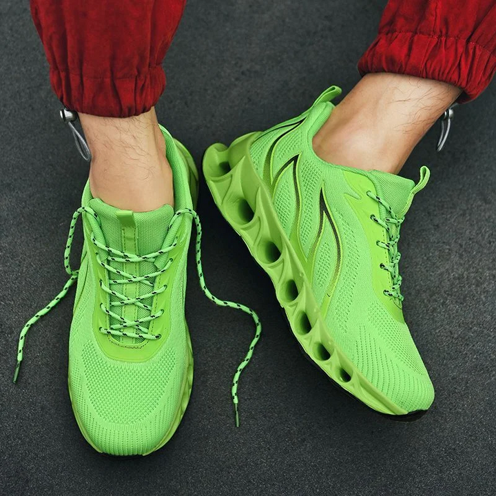 Men's activewear orthopedic running shoes with non-slip, water-resistant design for ultimate comfort & support.