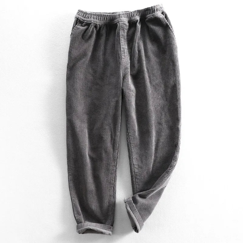 Comfortable men's Oslo relaxed fit casual pants with stretch waist, ideal for versatile autumn & spring fashion.