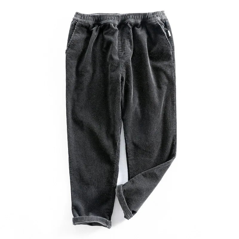 Front view of men's Oslo relaxed fit casual pants, showcasing comfortable fabric and classic versatile design.