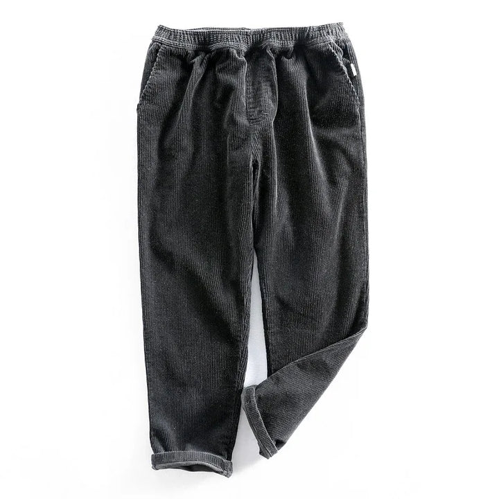 Front view of men's Oslo relaxed fit casual pants, showcasing comfortable fabric and classic versatile design.