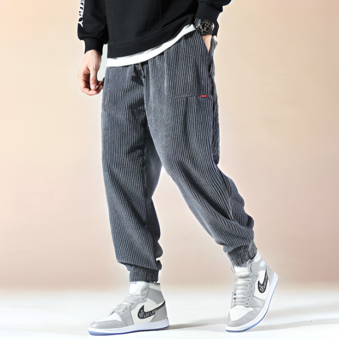 Blue Men's Oslo relaxed fit joggers, super soft & comfortable for men's casual style.