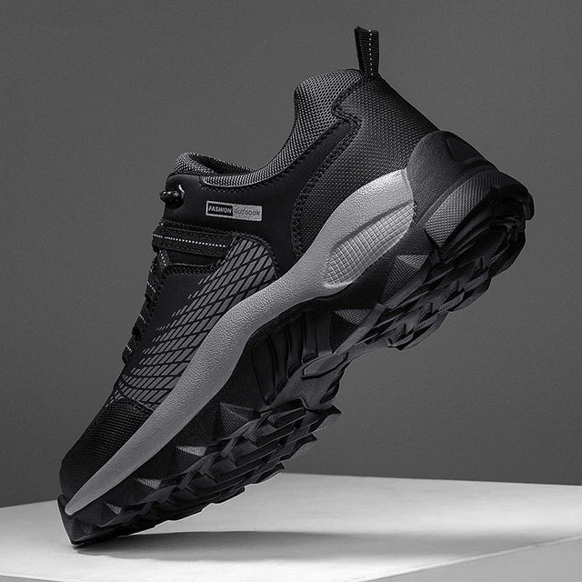 Comfortable men's walking shoes featuring a wide toe box for ultimate foot comfort & orthopedic support for daily wear.
