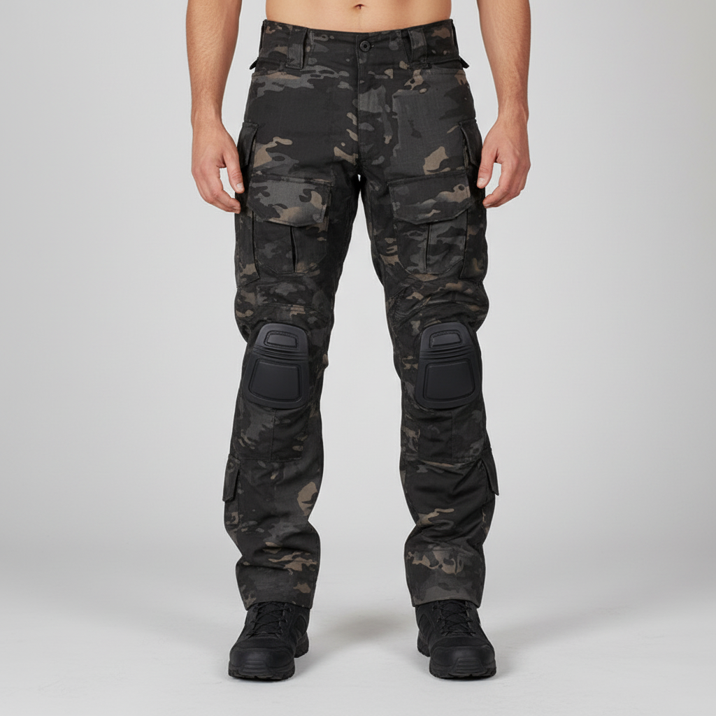 Tactical cargo pants Luis for men, with ample storage pockets for tools and outdoor essentials, knee reinforced