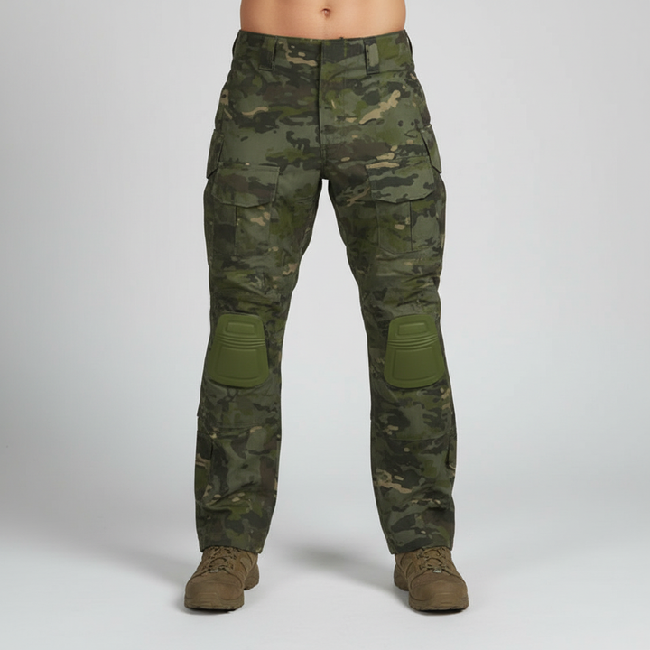 Mens workwear cargo pants Luis, designed for outdoor enthusiasts requiring durability and knee safety