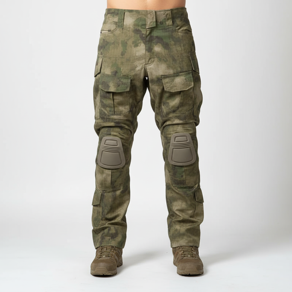 Durable men's workwear cargo pants Luis, ideal for outdoor adventure, featuring reinforced knee protection