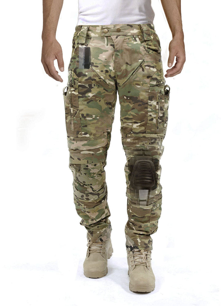 Rear view of men's Luis cargo pants, demonstrating comfortable fit and tactical-grade durability