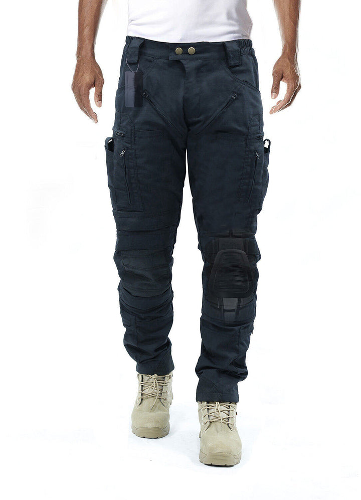 Detail of a utility pocket on Luis tactical cargo pants, secure for outdoor gear and workwear use