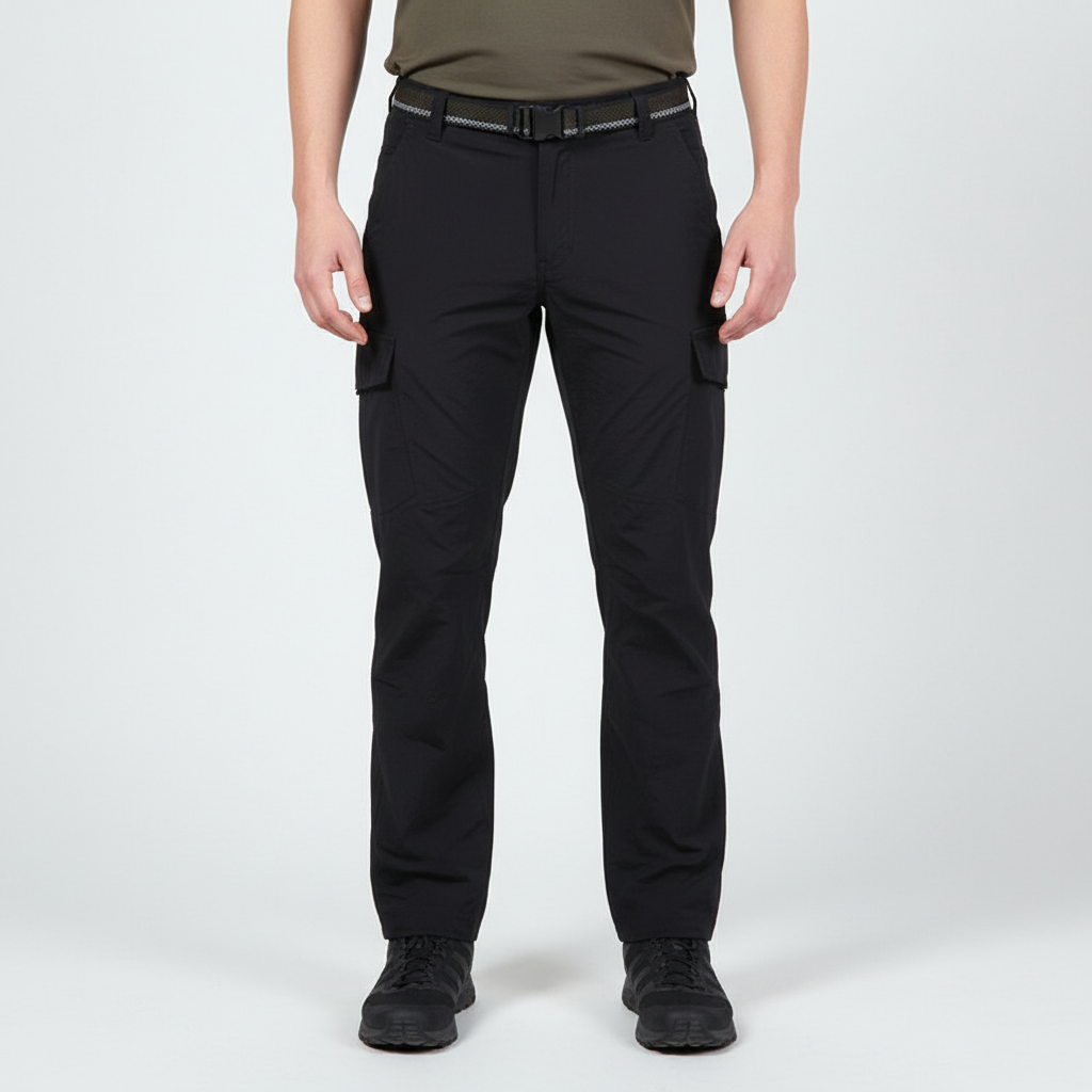 Men's water-resistant outdoor trousers with a comfortable fit for active use.
