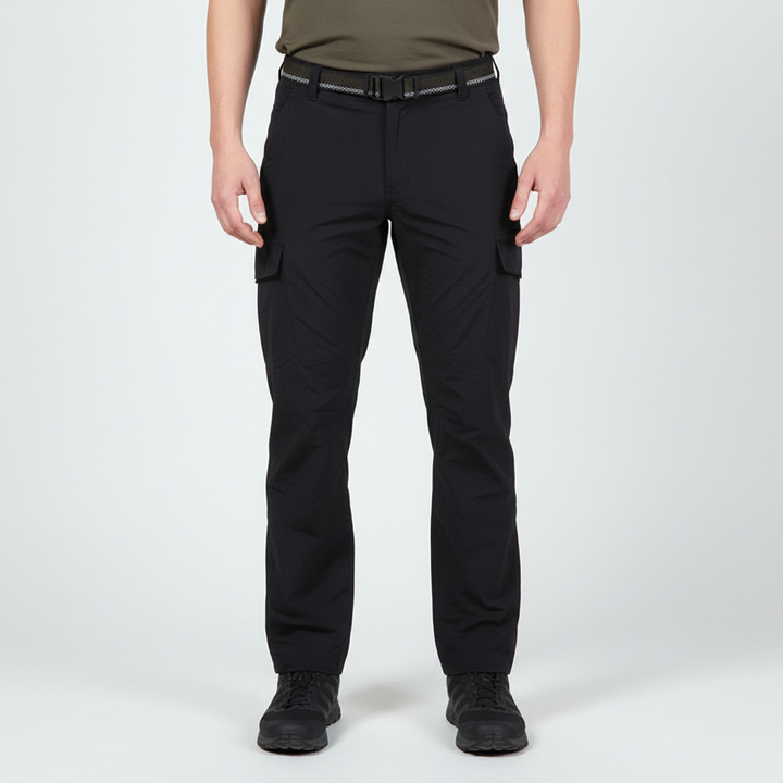 Men's water-resistant outdoor trousers with a comfortable fit for active use.