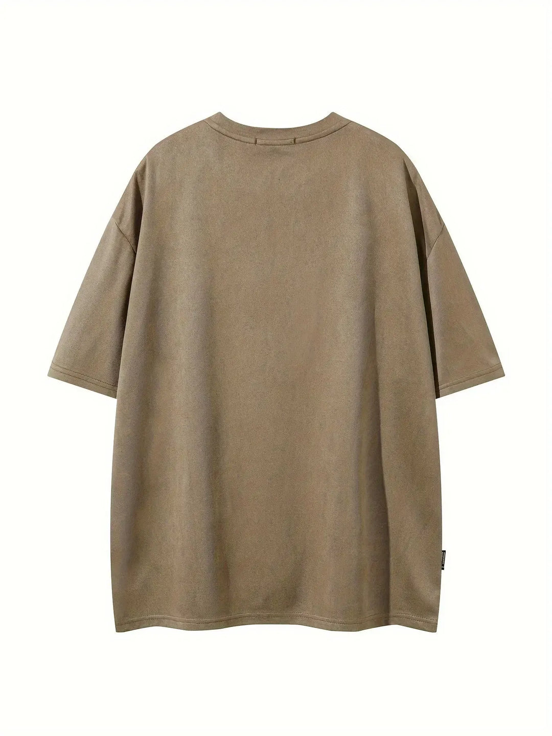 Men's oversized solid color t-shirt for everyday casual wear. Relaxed fit, short sleeve, comfortable crew neck.