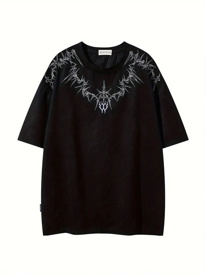 Men's oversized t-shirt styled for everyday casual wear. Relaxed fit, short sleeve, modern and comfortable.