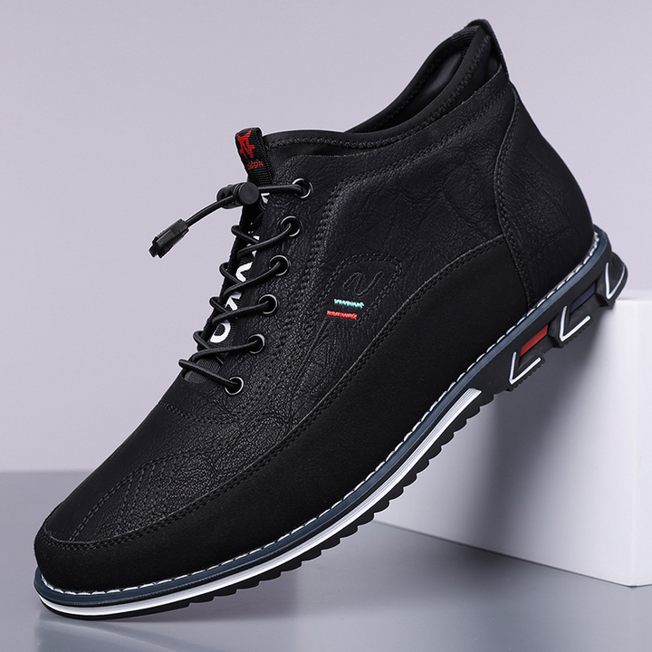 Men's waterproof hi-top athletic sneakers, Oxford style, enabling natural movement & daily comfort.