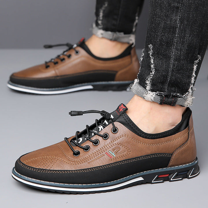 Men's shock-absorbing Oxford barefoot sneakers, designed for natural foot comfort.