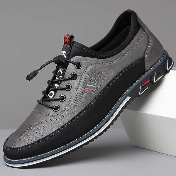 Minimalist men's Oxford sneakers, promoting natural movement & all-day comfort.