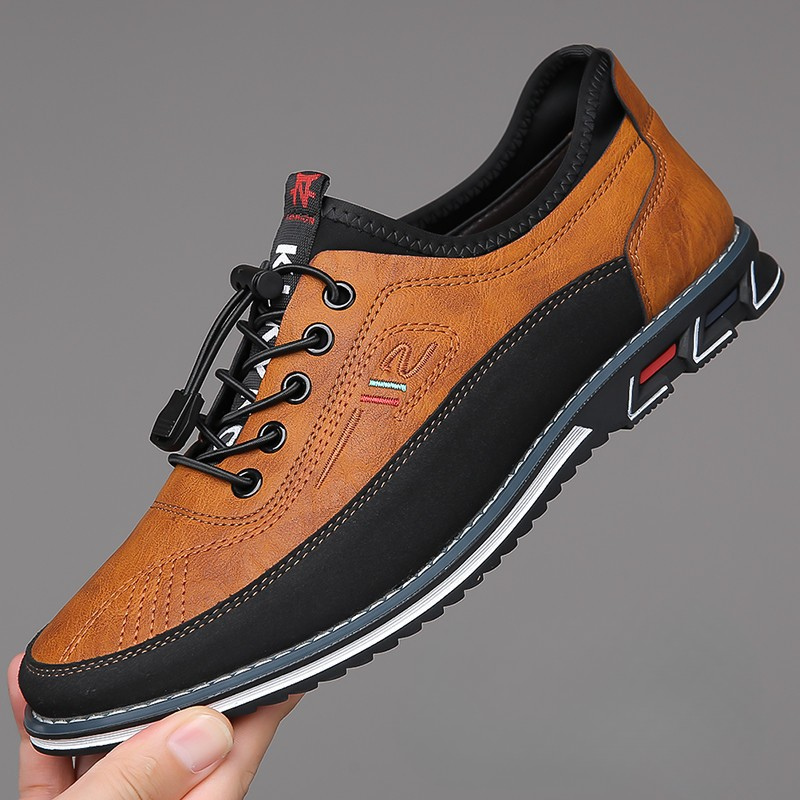 Waterproof Oxford barefoot sneakers for men, ideal for natural movement & everyday wear.