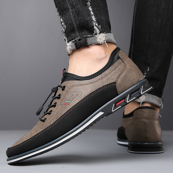 Shock-absorbing men's Oxford barefoot shoes, great for natural movement & activewear.