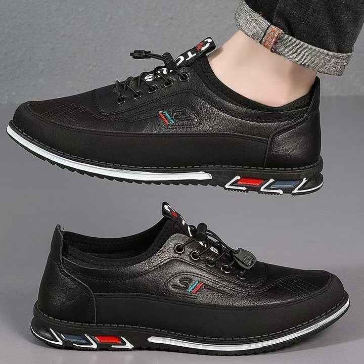Waterproof men's Oxford barefoot shoes, comfortable for natural movement & active lifestyles.