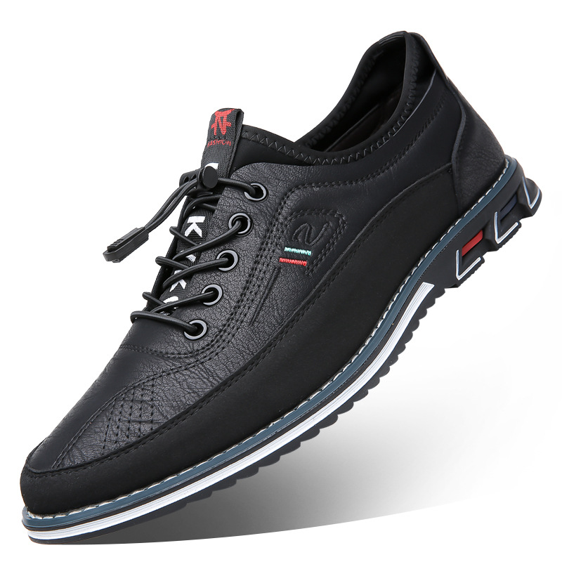 Waterproof men's Oxford barefoot shoes, comfortable & versatile for natural movement.