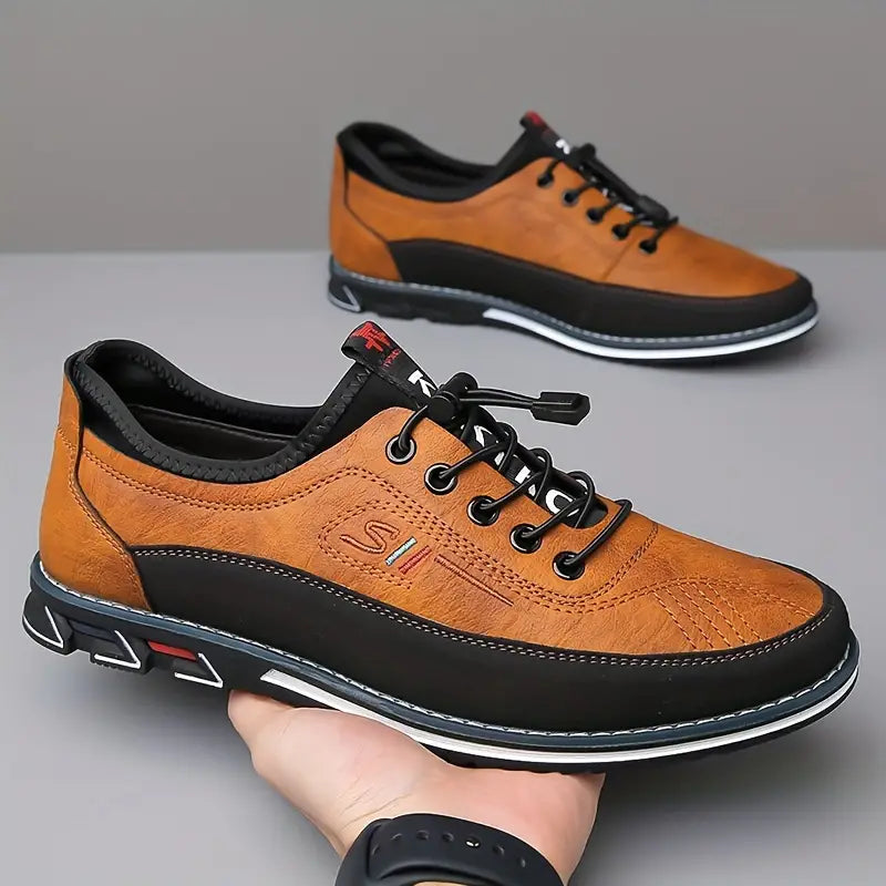 Comfortable men's Oxford barefoot sneakers, shock-absorbing for versatile casual wear.