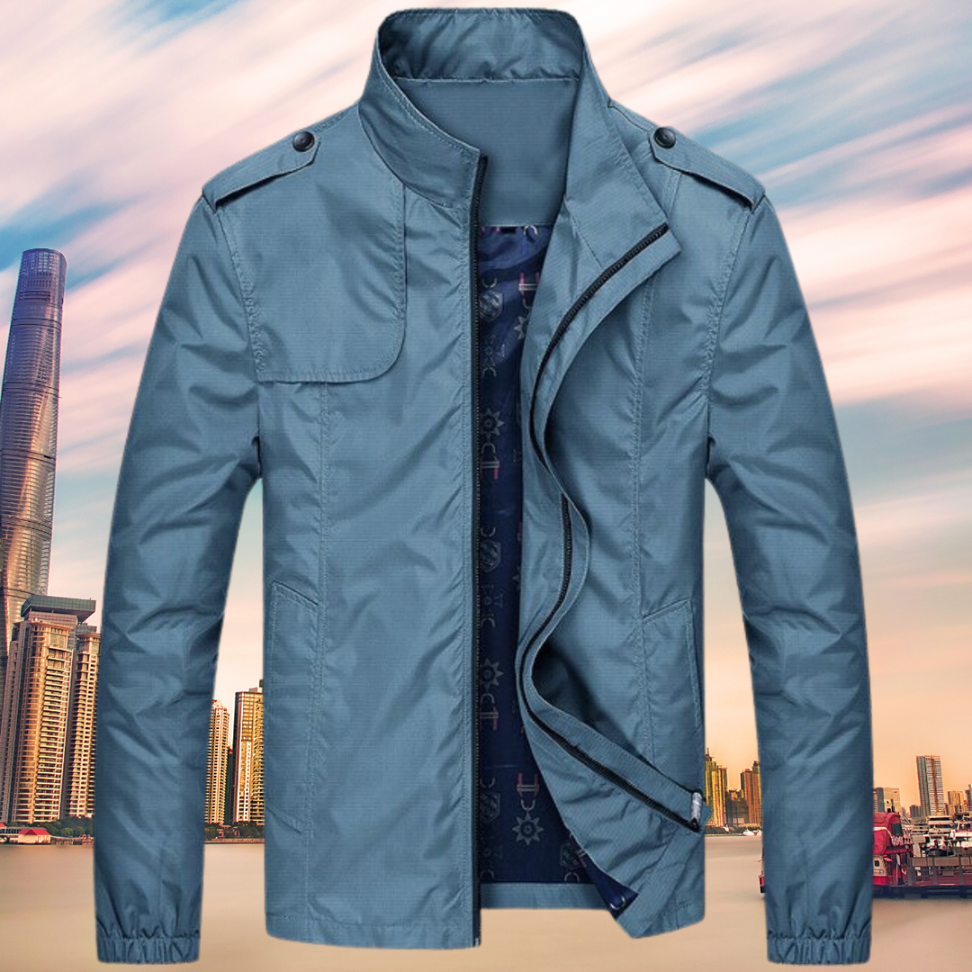 All-weather men's Oxford mid-coat. Durable waterproof & windproof jacket for ultimate protection & comfort.