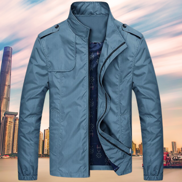 All-weather men's Oxford mid-coat. Durable waterproof & windproof jacket for ultimate protection & comfort.
