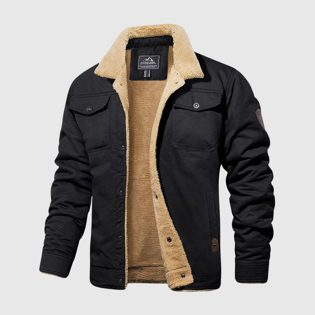 Men's padded bomber jacket, a stylish & warm winter coat for rugged everyday fashion. Ideal outerwear.