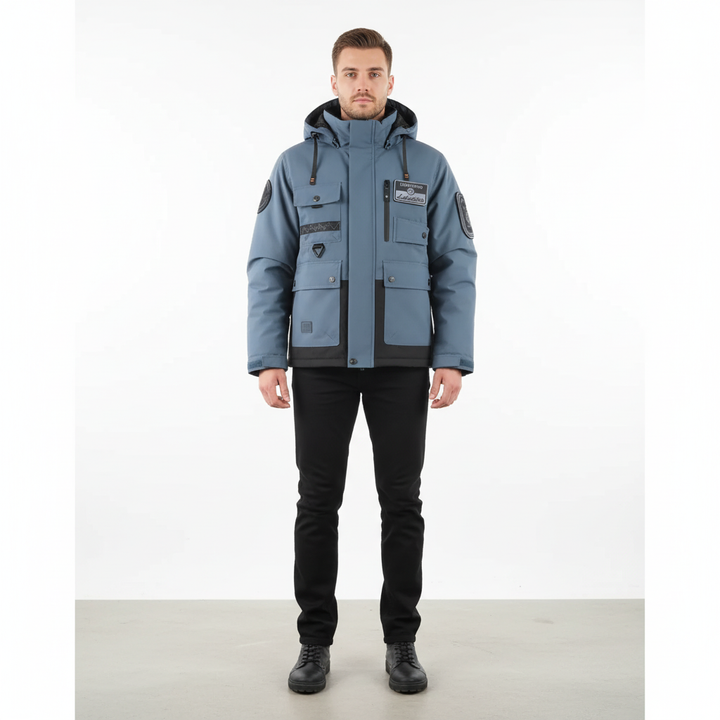 Stylish men's water-repellent jacket, warm and insulated, perfect for outdoor adventures