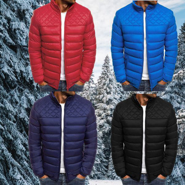 Comfortable men's autumn/winter jacket, windproof & water-resistant. Perfect for various outdoor activities.