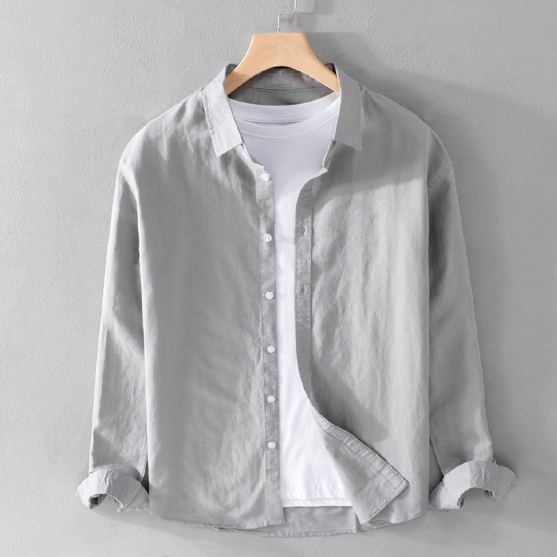 Versatile Palermo men's button-down shirt, perfect for casual outings or a smart office look. Long sleeve fashion.