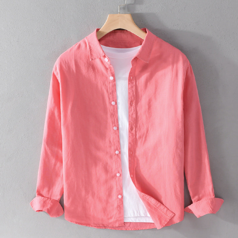 Stylish men's Palermo button-down dress shirt. Long sleeve classic menswear for formal and everyday wear.