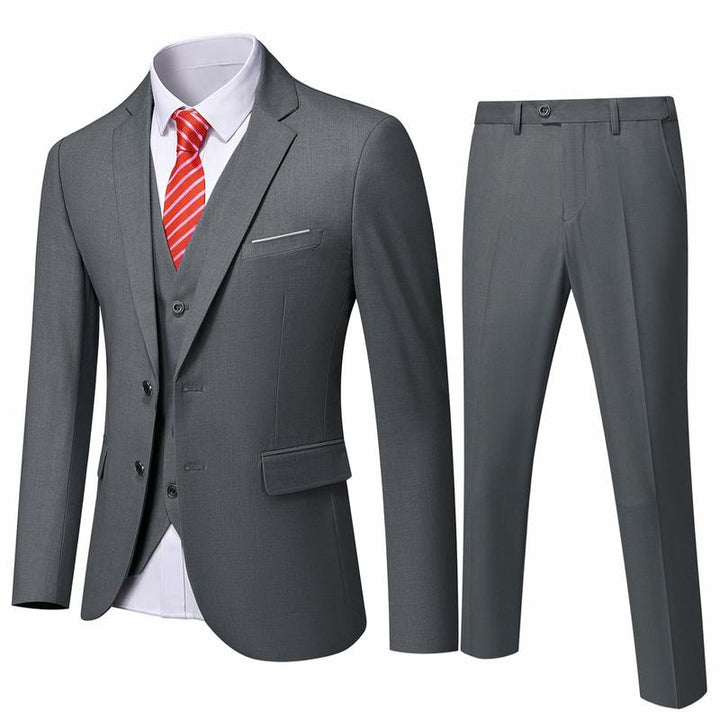Men's three-piece suit vest, tailored for a sharp, modern fit. Essential formal wear for a complete suit set.