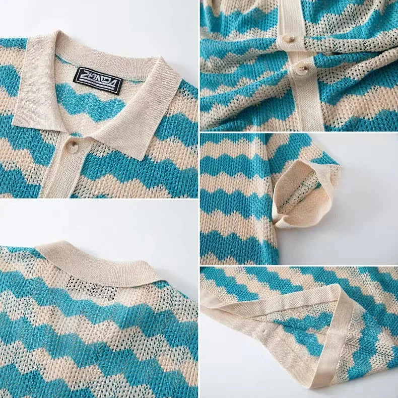 Palmero Men's Relaxed Fit Button Up. Comfortable, casual wear for a stylish summer look.