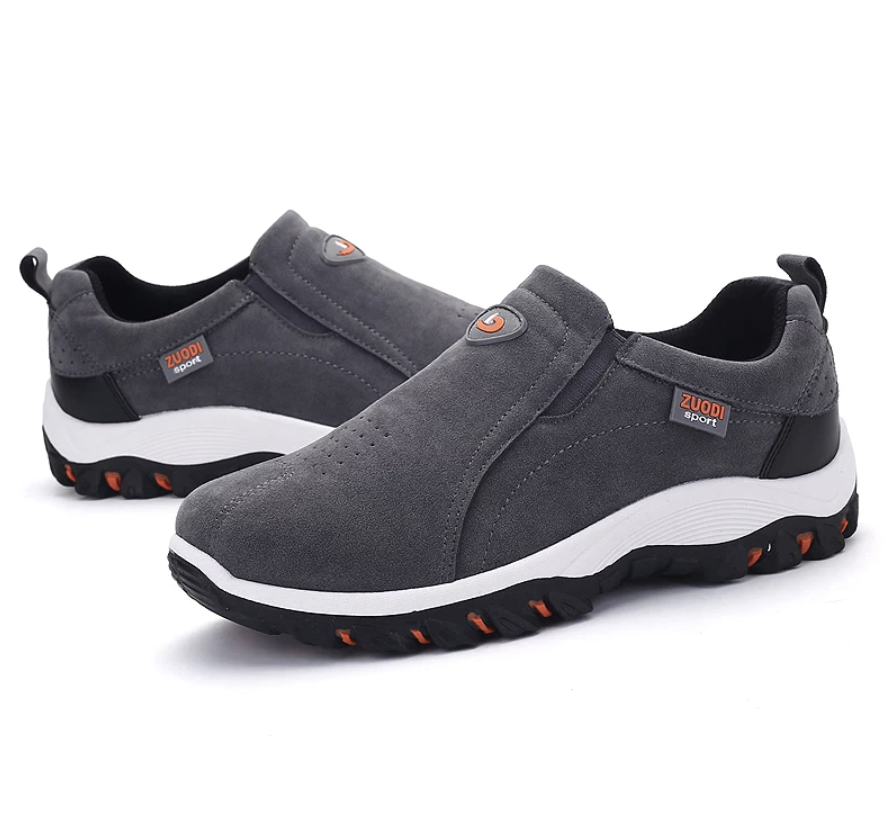 Stable men's orthopedic walking & hiking shoes for outdoor adventures, providing all-day comfort & support.