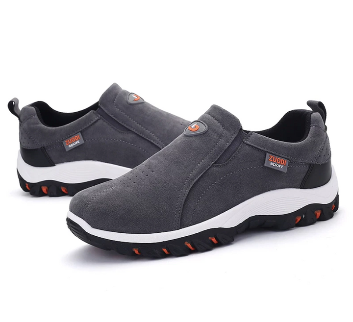 Stable men's orthopedic walking & hiking shoes for outdoor adventures, providing all-day comfort & support.