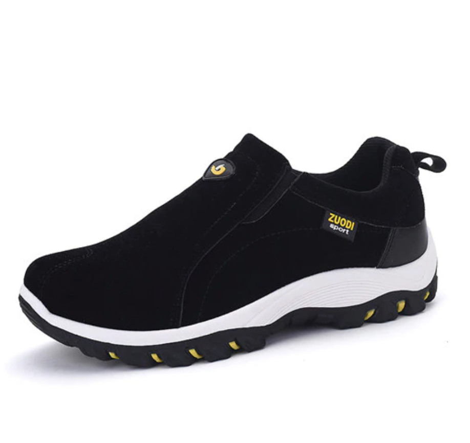 Versatile men's orthopedic hiking shoes, ideal for walking, trails & casual outdoor wear, ensuring comfort.