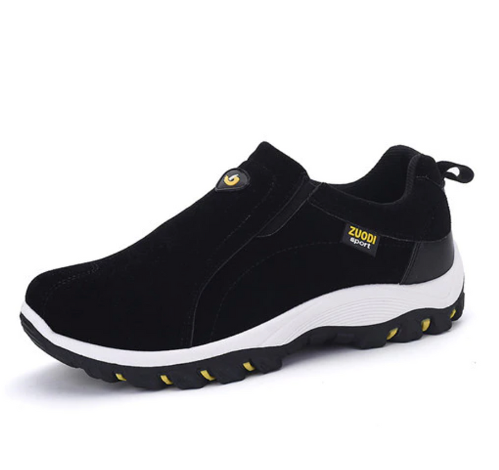 Versatile men's orthopedic hiking shoes, ideal for walking, trails & casual outdoor wear, ensuring comfort.