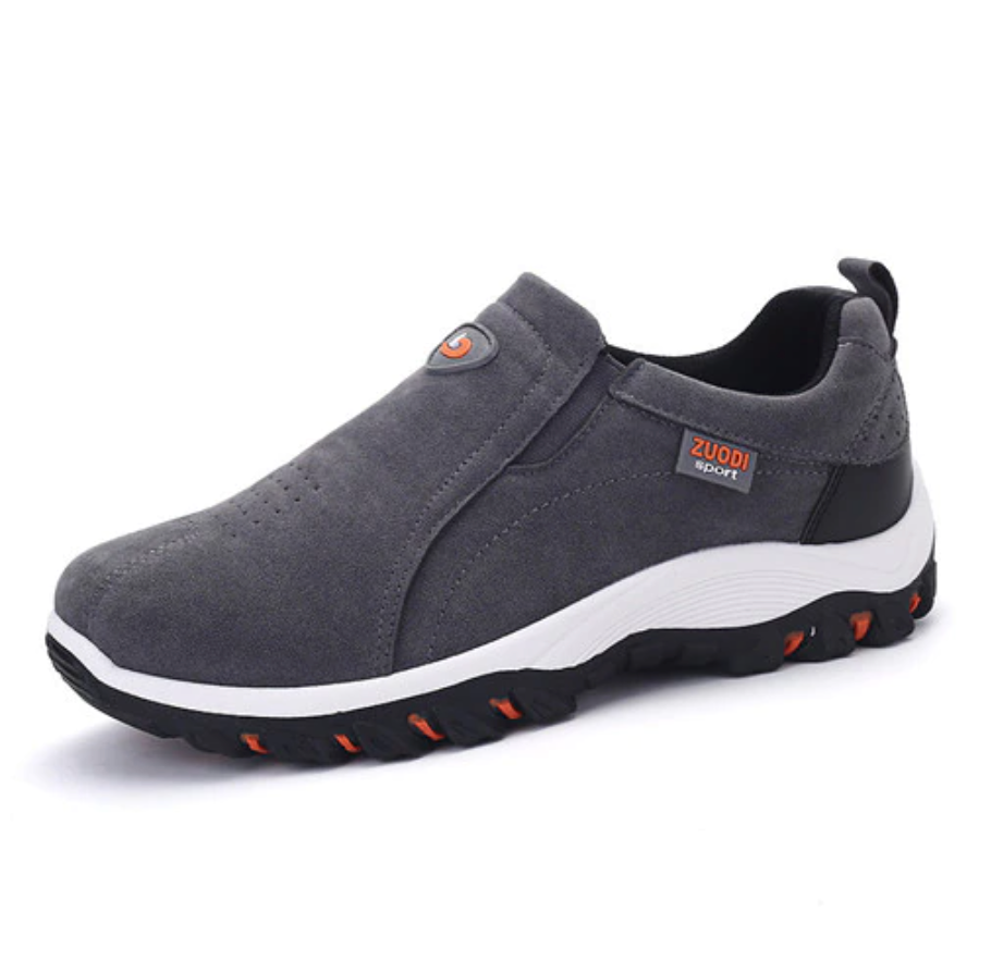 Men's orthopedic hiking shoes: ultimate comfort, pain relief, and arch support for active outdoor adventures.