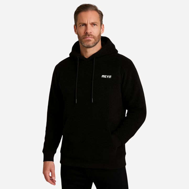 Casual Paul men's fleece hoodie, padded for extra warmth, excellent for everyday winter wear.