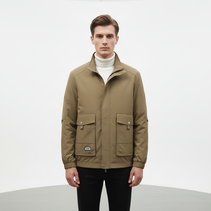 Men's breathable track jacket, designed for comfort & warmth in autumn