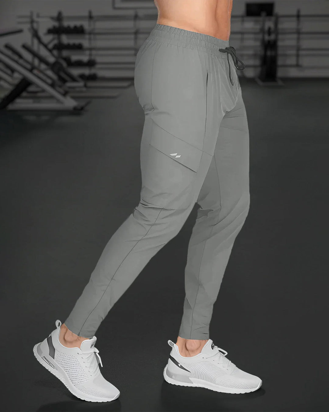 Back view of men's athletic jogger pants, offering freedom of movement for all activities.