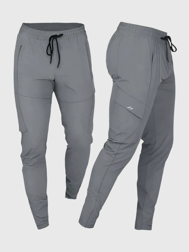 Black men's performance joggers. Sleek activewear for gym, casual, and versatile sportswear style.