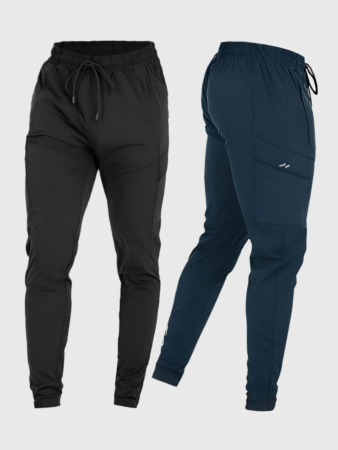 Modern men's performance joggers. Stylish athletic activewear for gym, sports, or street style.