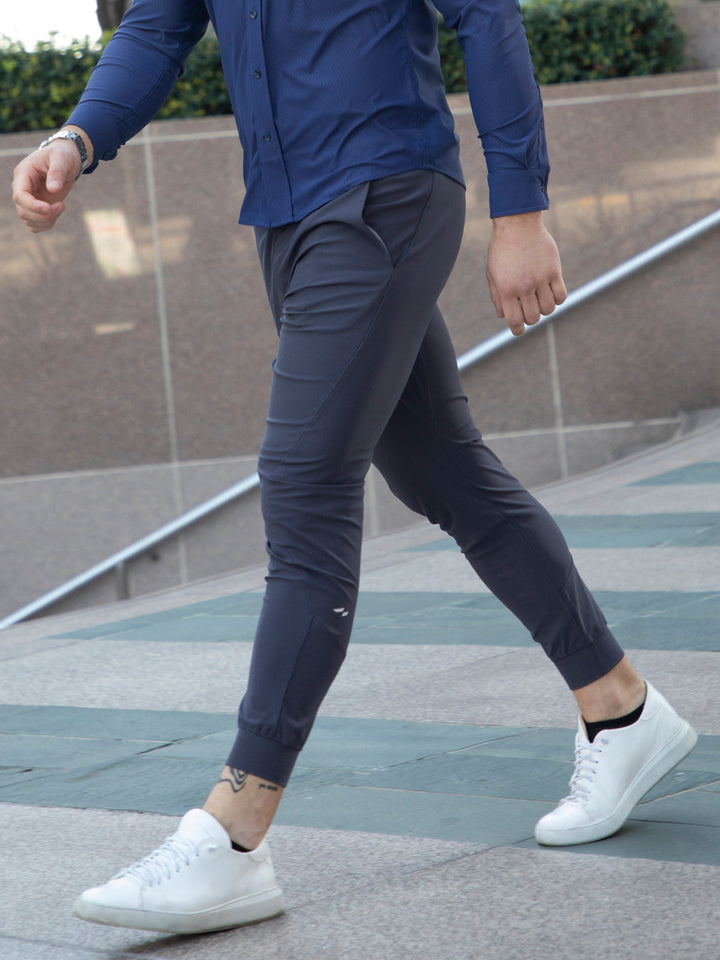 Stylish men's athletic joggers with modern fit, perfect for versatile bottoms & active days.