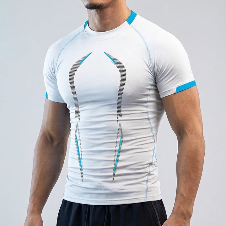 Performance quick-dry sports t-shirt with crew neck design, ultimate men's athletic top
