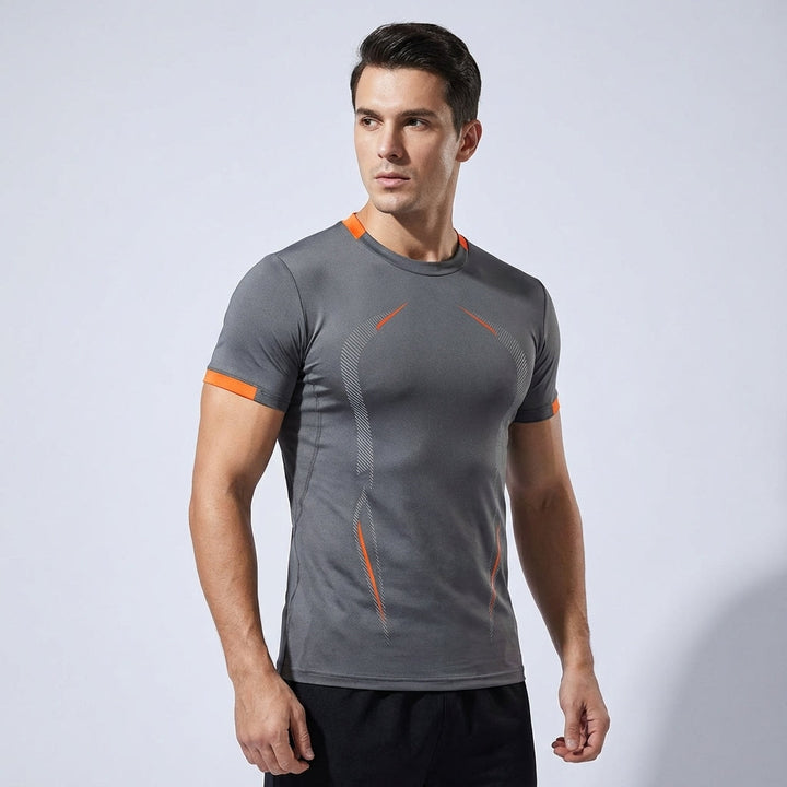 Rodney men's activewear sports shirt in black, quick-dry fabric for ultimate workout comfort