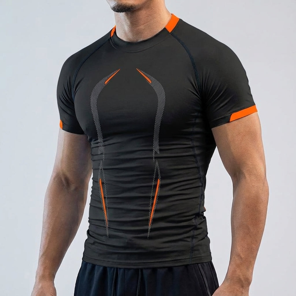Training tee for men, lightweight and breathable, suitable for all fitness levels