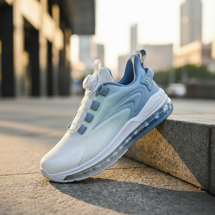 Breathable men's performance sneakers, providing cloud cushioning for optimal running & training.