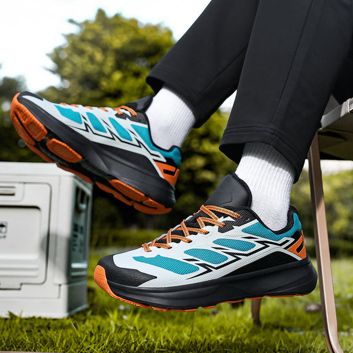 Men's running shoes with responsive sole technology for optimal performance on varied terrain.