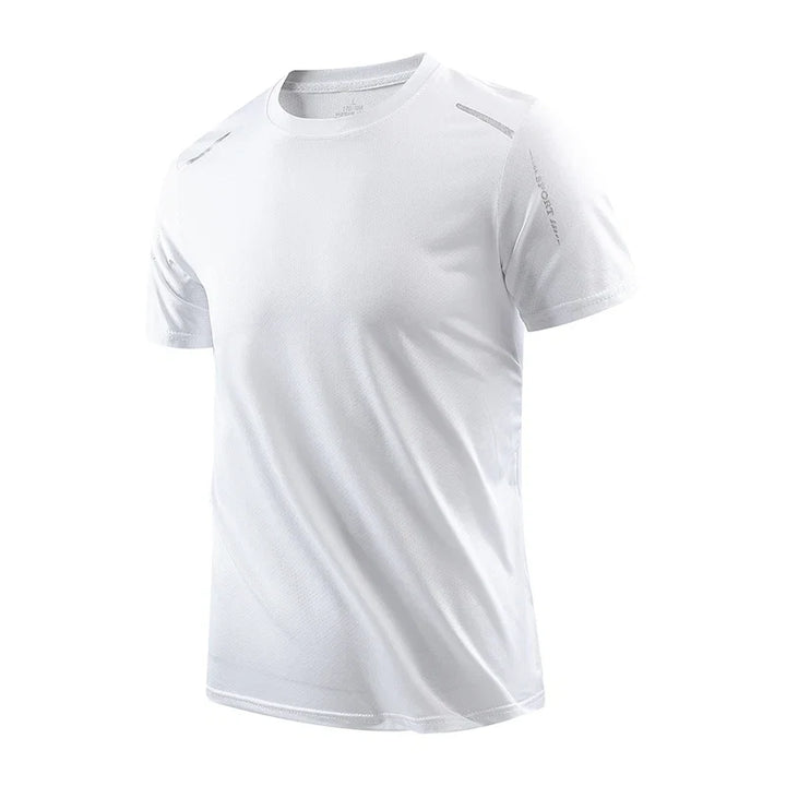 Men's athletic fit performance t-shirt, a short-sleeve dry-fit tee for running and intense training.